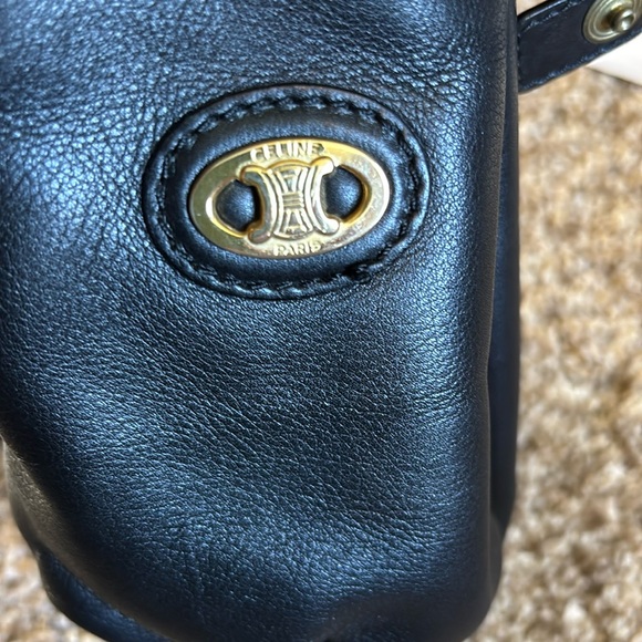 Authentic Celine triomphe Leather Vintage Bucket Bag - Picture 5 of 16